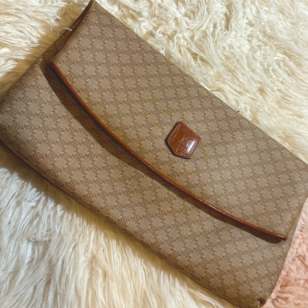 Celine Authentic Macadam Envelope Clutch Purse - image 1